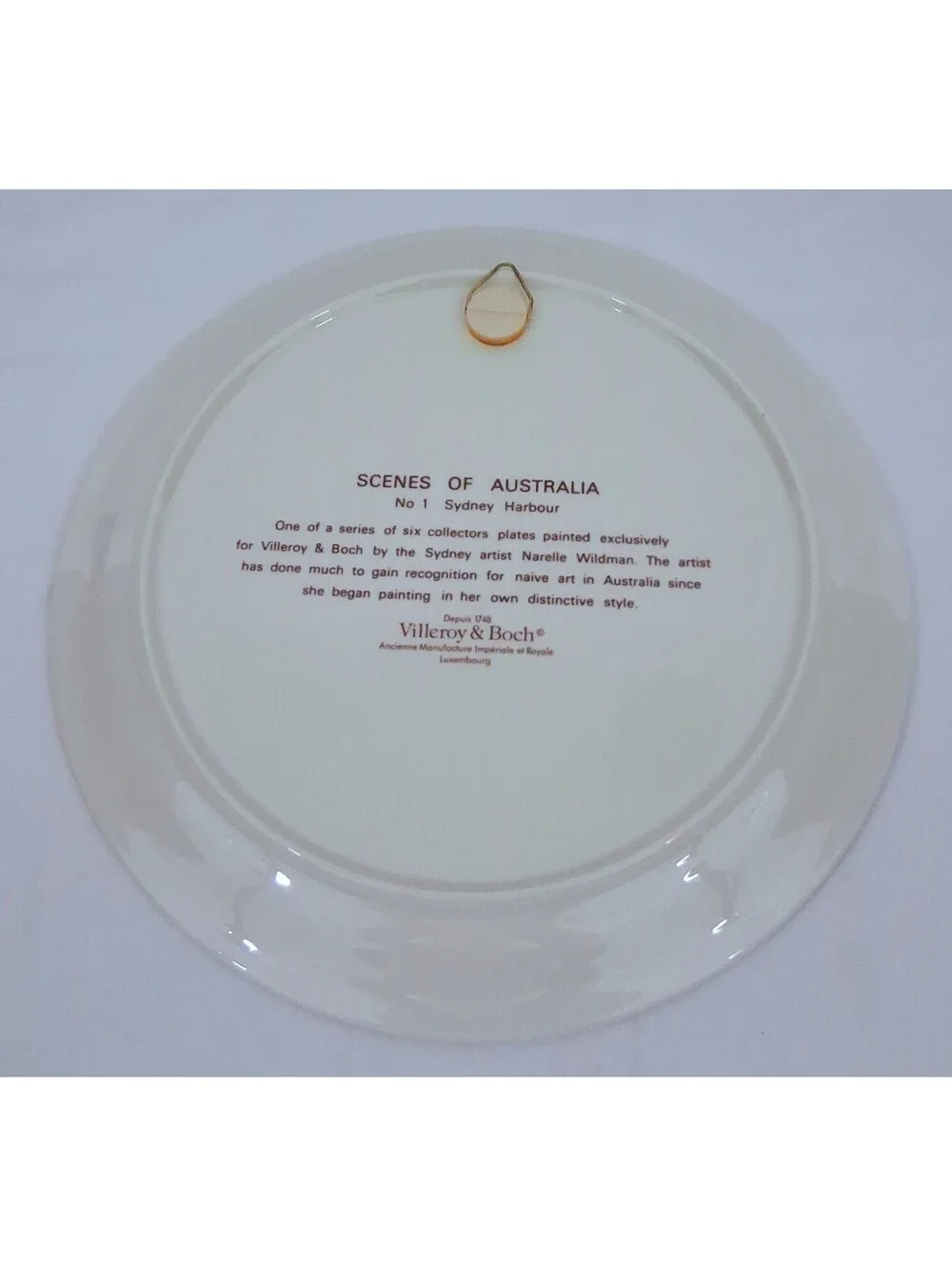 SYDNEY Harbour Scenes of AUSTRALIA  Plate 1 Box Narelle Wildman VILLEROY & BOCH
